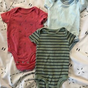 Kids One Pieces Set - Red, Blue, and Green